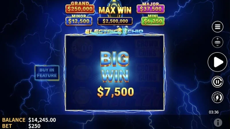 Electric Chip - sabit Jackpot ile Electric Coin'lerin toplayıcı tarafından nihai toplanması